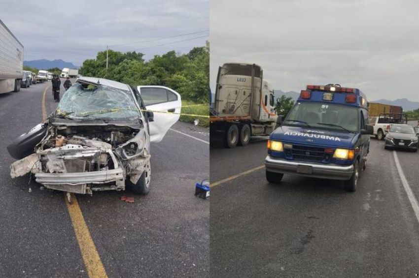 Cinco personas pierden la vida en accidente carretero ocurrido en Tamaulipas