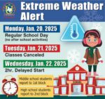 UISD y LISD cancelan las clases del martes, debido a la onda ártica que se espera