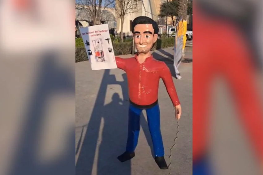 Con piñata, comerciantes de Reynosa protestan por cobro de piso