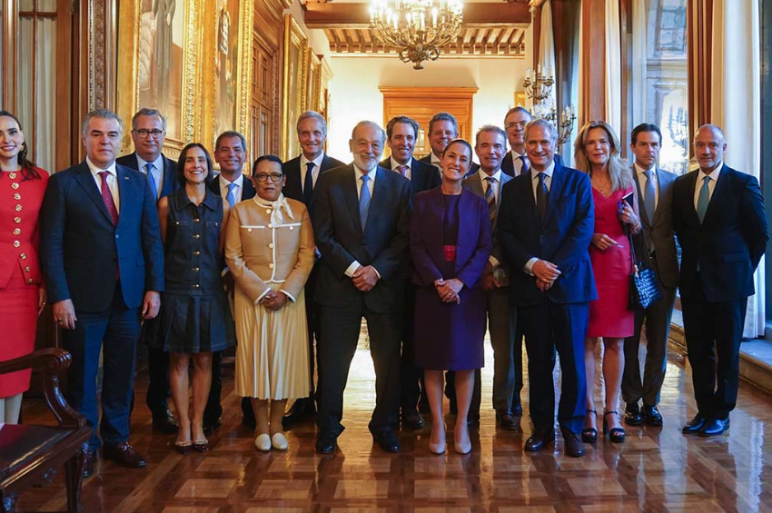 Empresarios se reúnen con la presidenta Claudia Sheinbaum en Palacio Nacional