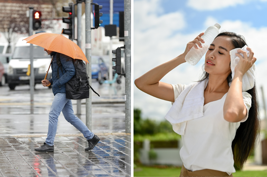 9 de septiembre con lluvias intensas, granizo y calor extremo en el norte y sureste