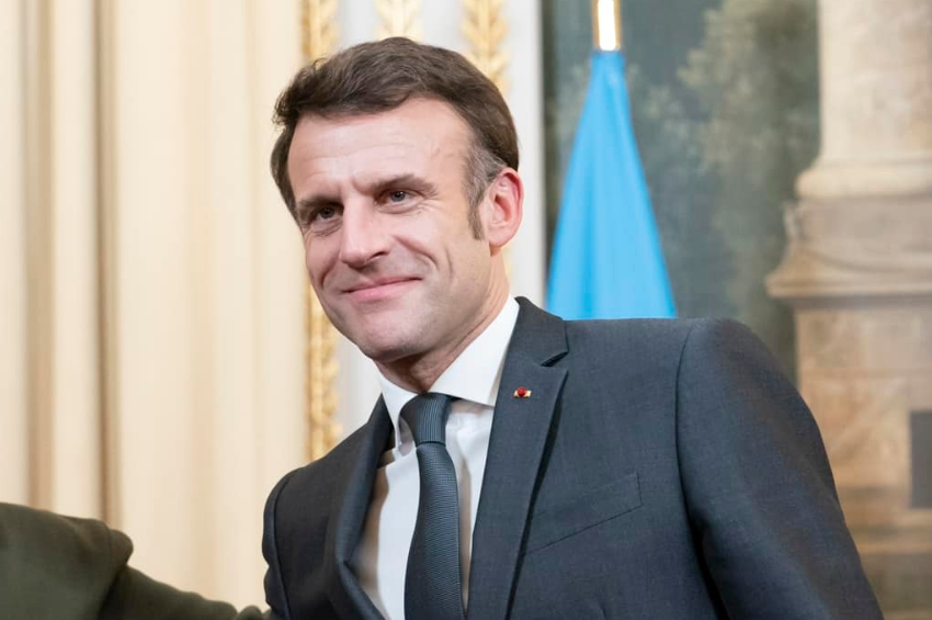 Llega Emmanuel Macron a CDMX para reunión con Sheinbaum