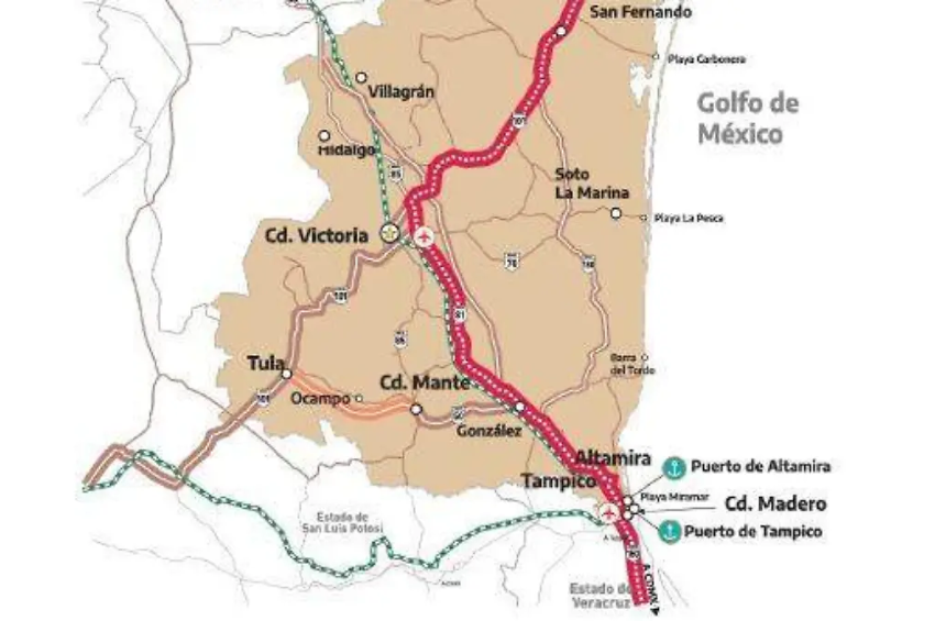 Unirá al sur de Tamaulipas con Reynosa: corredor del Golfo Norte de Tamaulipas costará 40 mil mdp