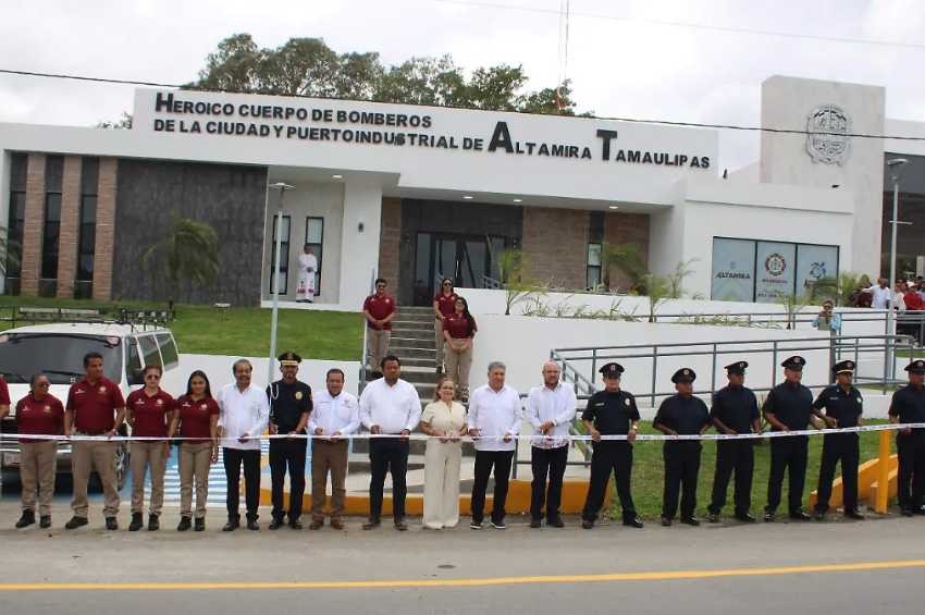 Altamira estrena el cuartel de bomberos más moderno del sur de Tamaulipas: invirtieron 30 mdp
