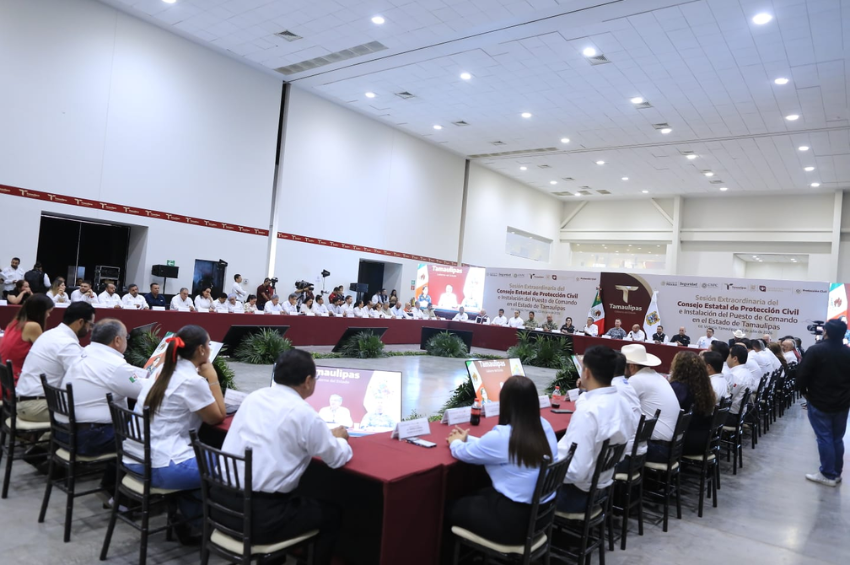 Tamaulipas activa Puesto de Comando para fortalecer respuesta ante ciclones Tamaulipas activa Puesto de Comando para fortalecer respuesta ante ciclones
