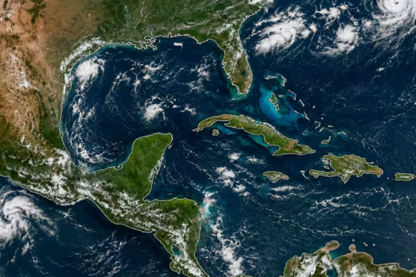 Satélites de observación atmosférica monitorean sistemas de lluvias en el Golfo Satélites de observación atmosférica monitorean sistemas de lluvias en el Golfo
