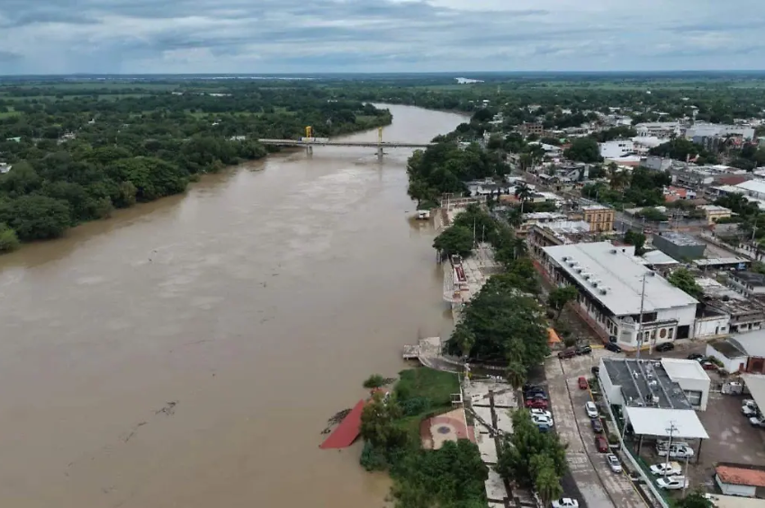 Río Pánuco mantiene vigilancia en Tamaulipas y Veracruz ante el aumento de su nivel